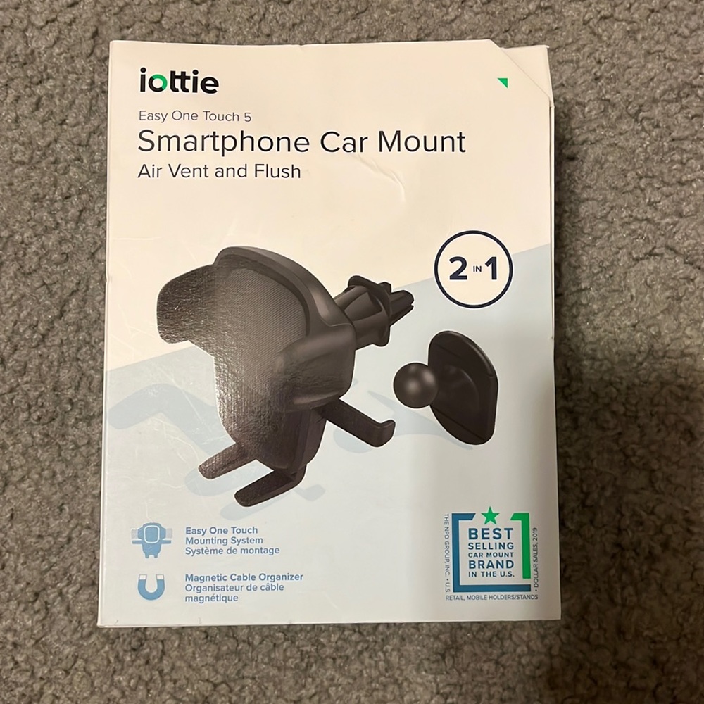 Kitties easy one touch 5 Smartphone Car Mount Air Vent and Flush